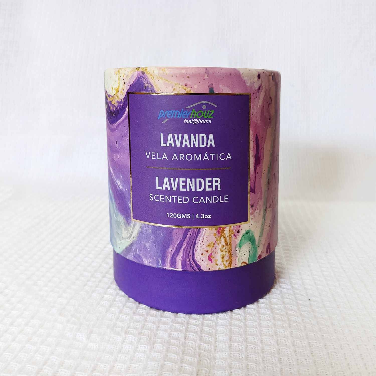 Vela Aromática Lavanda 120 gramos (Sin borla) 2 Vela Aromática Lavanda 120 gramos (Sin borla) - Imagen 2