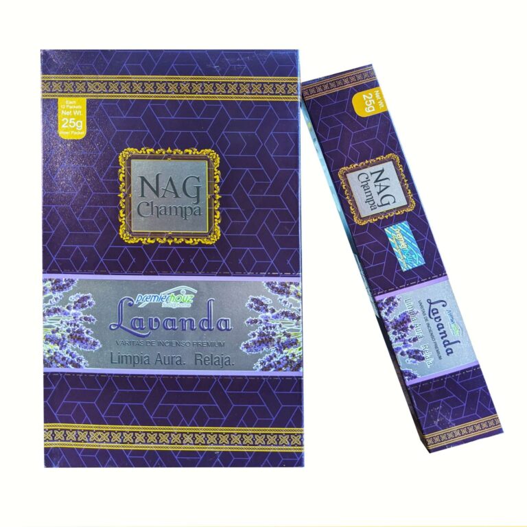 Incienso Nag Champa Lavanda + 2 Porta inciensos surtidos 4 Incienso Nag Champa Lavanda + 2 Porta inciensos surtidos
