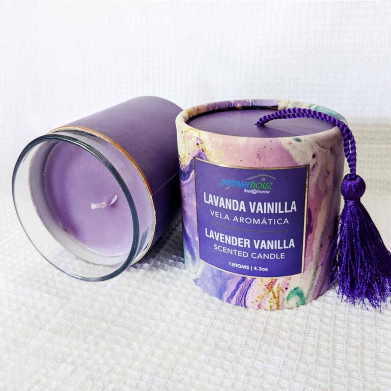 Vela Aromática Lavanda Vainilla 120 gramos (Con borla) 3 Vela Aromática Lavanda Vainilla 120 gramos (Con borla)