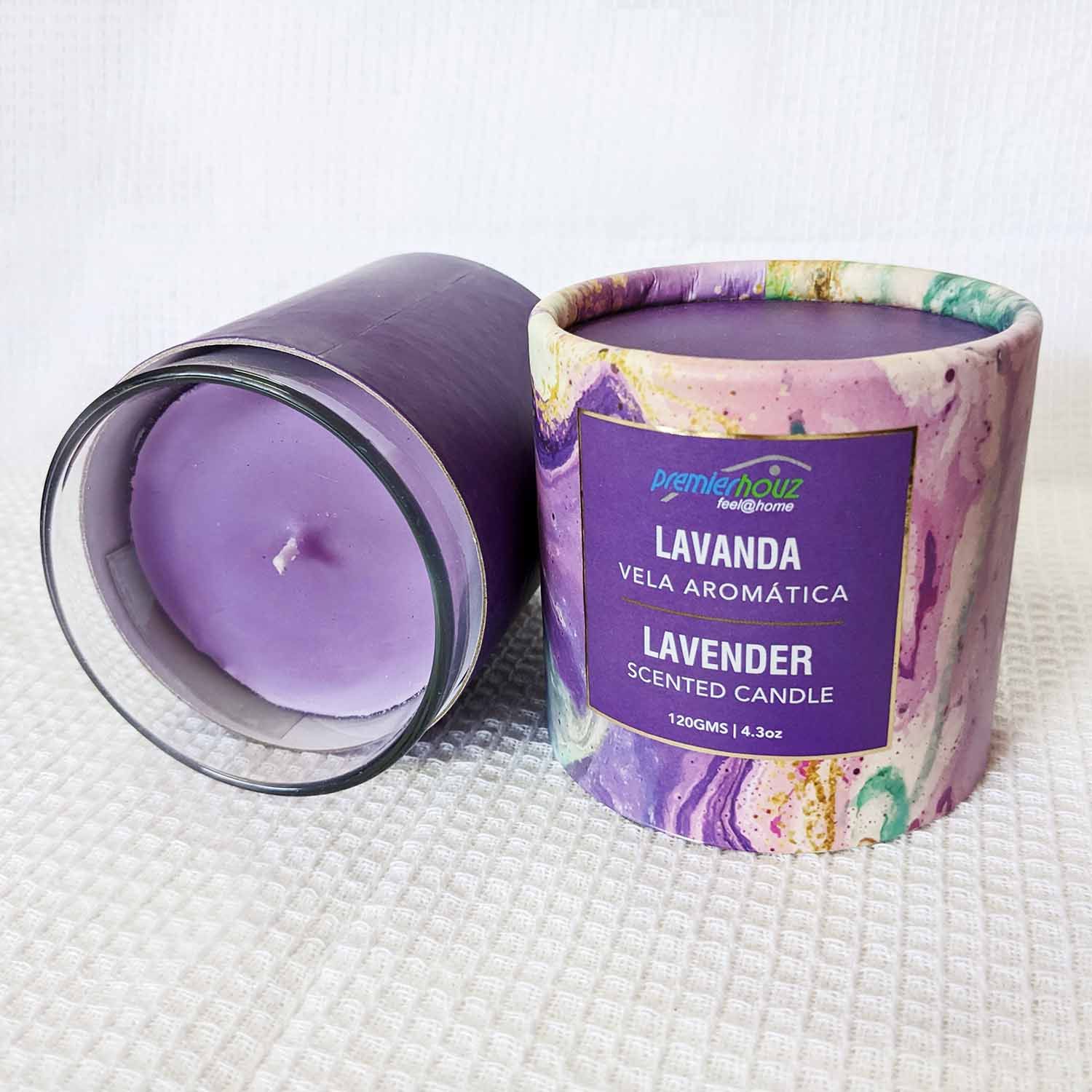 Vela Aromática Lavanda 120 gramos (Sin borla) 3 Vela Aromática Lavanda 120 gramos (Sin borla) - Imagen 3
