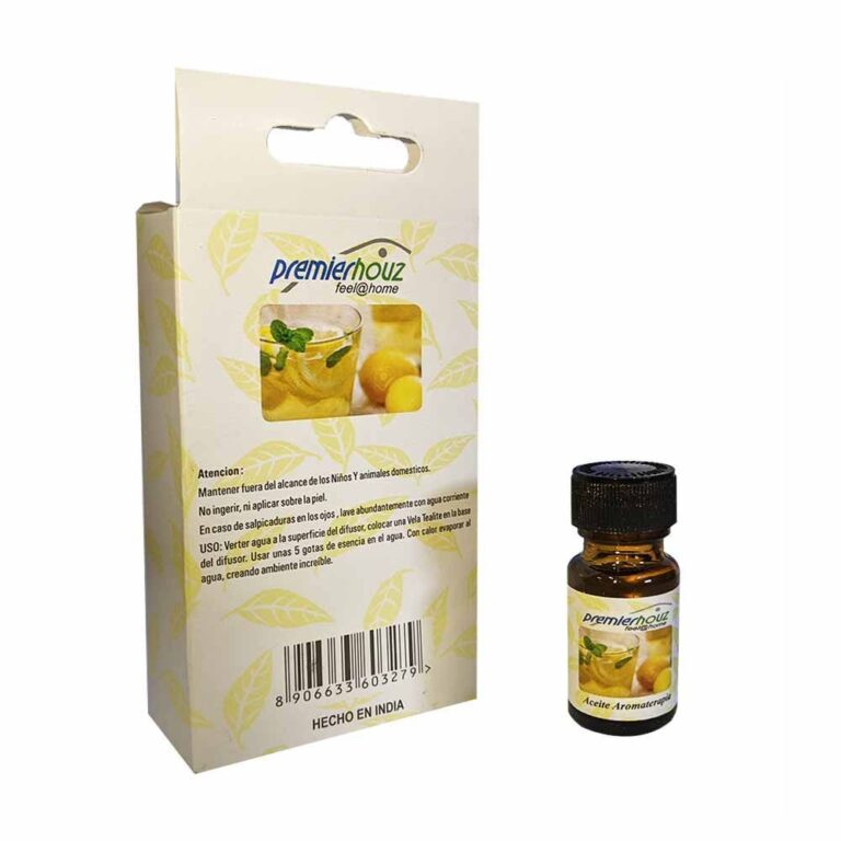 Limón Menta. Aceite Aromaterapia Premierhouz 10ml