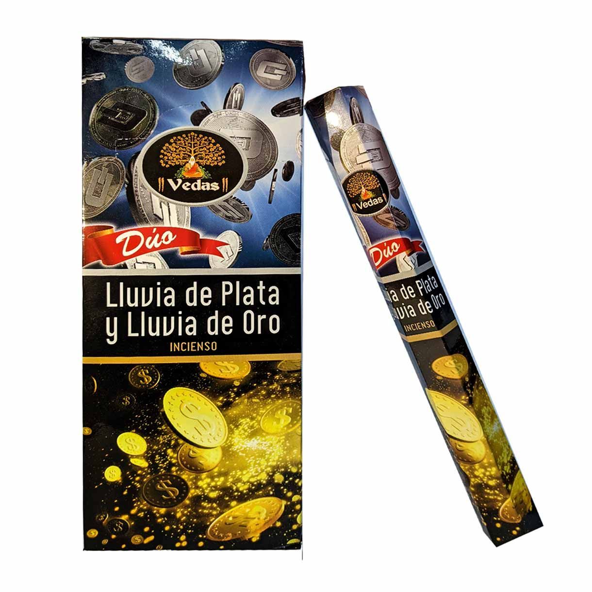Incienso Lluvia de Plata y Oro Hex VEDAS 1 Incienso Lluvia de Plata y Oro Hex VEDAS