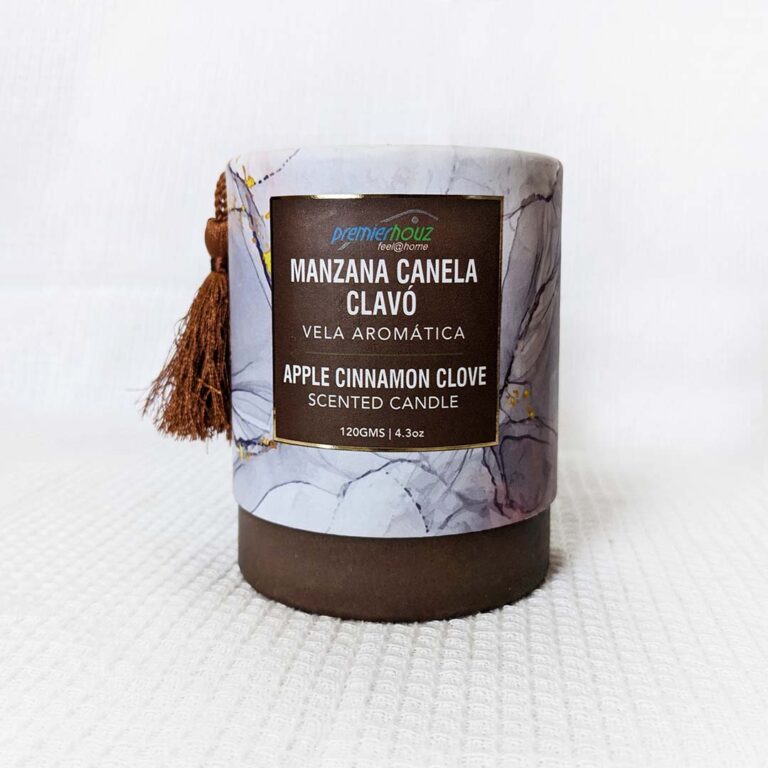 Vela Aromática Manzana Canela Clavo 120 gramos (Con borla)