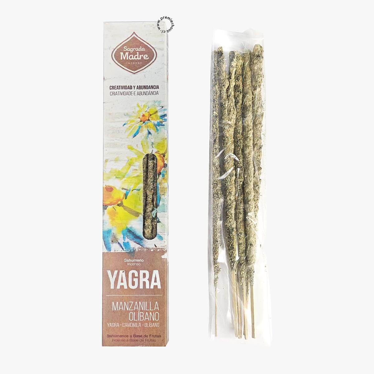 Incienso Yagra Manzanilla Olíbano Sagrada Madre 1 Incienso Yagra Manzanilla Olíbano Sagrada Madre