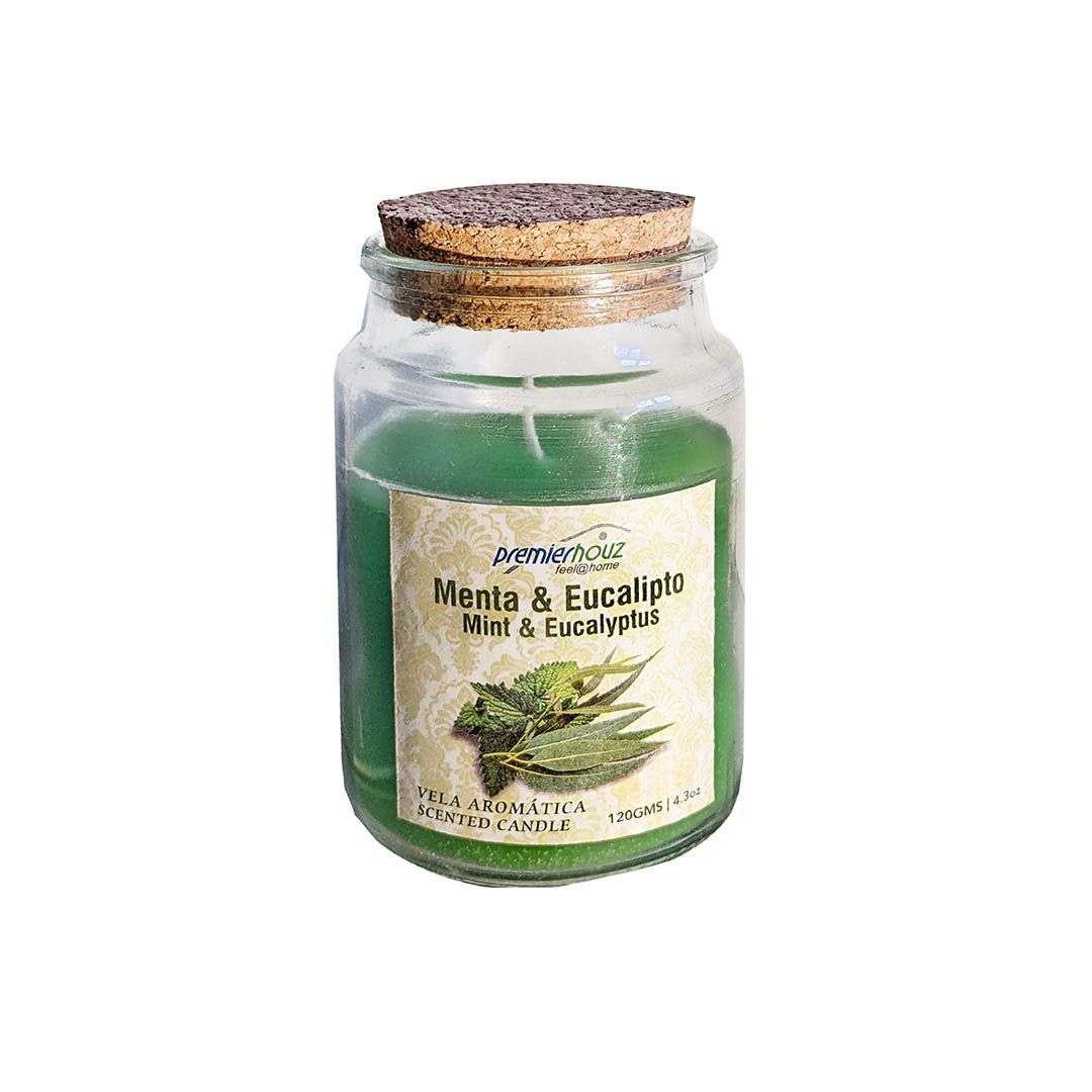 Vela Aromática Menta Eucalipto 120 gramos 1 Vela Aromática Menta Eucalipto 120 gramos
