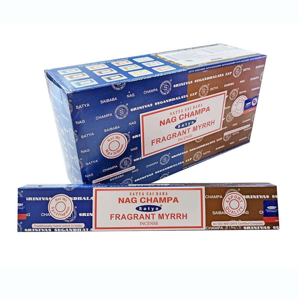 Incienso Mirra Hexagonal VEDANTA 90 varitas 1 Incienso Mirra Hexagonal VEDANTA 90 varitas