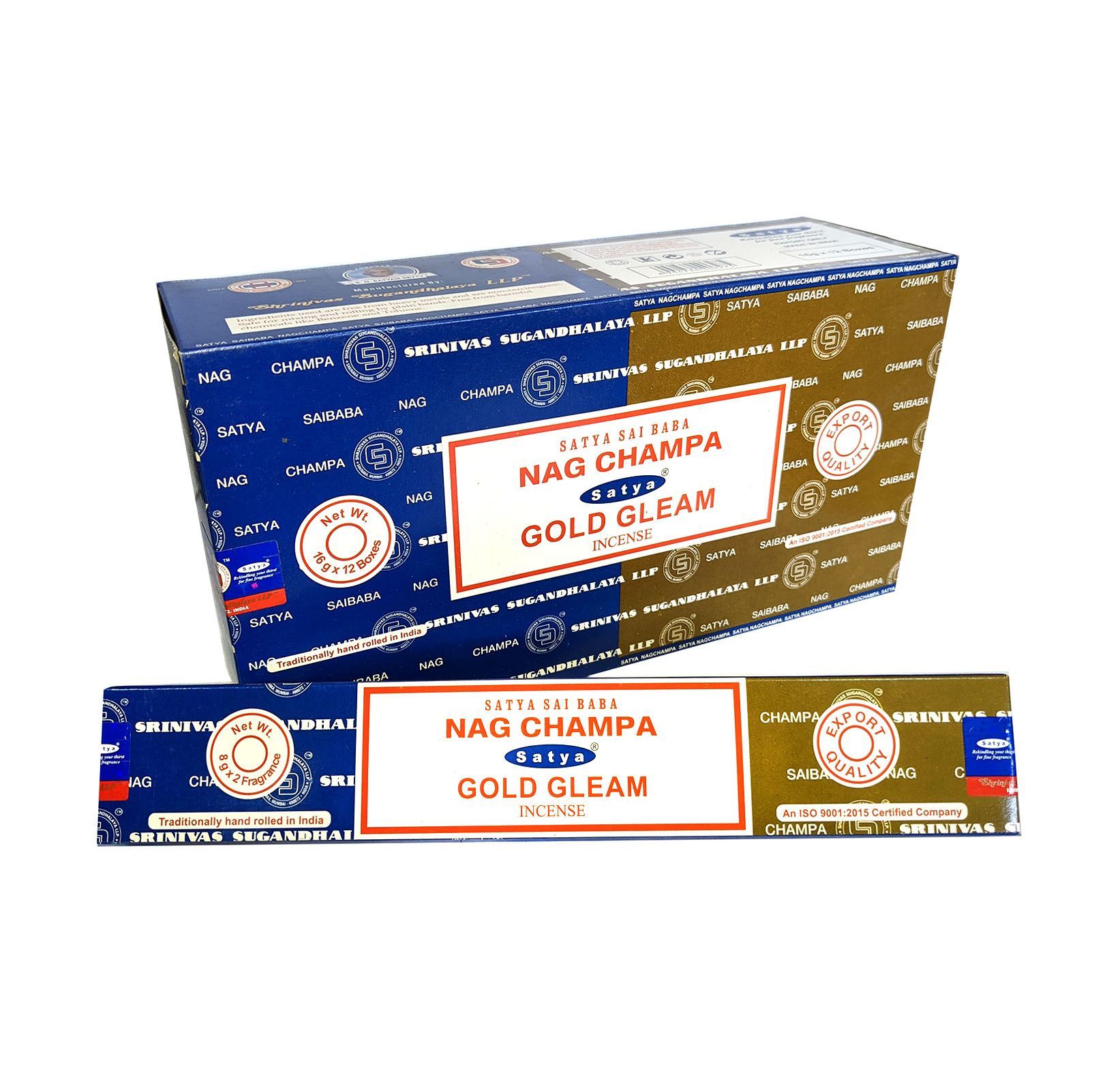 Incienso Nag Champa + Gold Gleam 1 Incienso Nag Champa + Gold Gleam