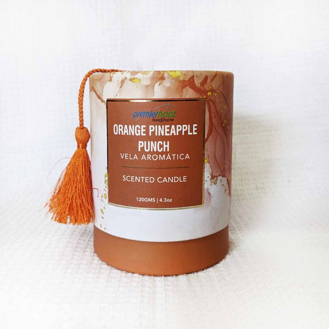 Vela Aromática Orange Pineapple Punch 120 gramos (Con borla) 2 Vela Aromática Orange Pineapple Punch 120 gramos (Con borla) - Imagen 2