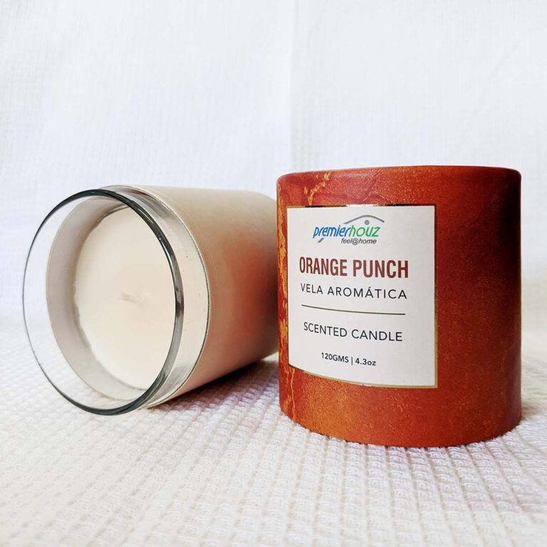 Vela Aromática Orange Punch 120 gramos (Sin borla)