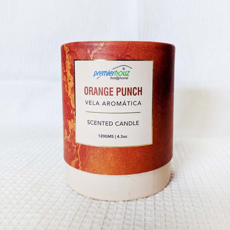 Vela Aromática Orange Punch 120 gramos (Sin borla)