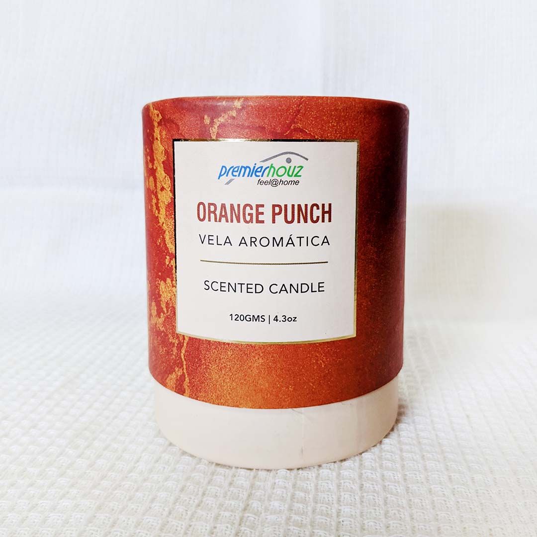 Vela Aromática Orange Punch 120 gramos (Sin borla) 1 Vela Aromática Orange Punch 120 gramos (Sin borla)
