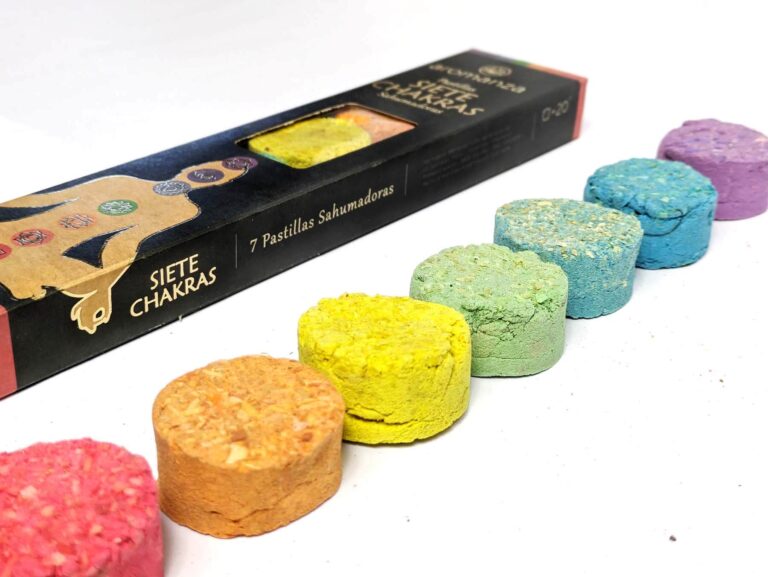 Pastillas sahumadoras 7 Chakras linea Aromanza 6 Pastillas sahumadoras 7 Chakras linea Aromanza