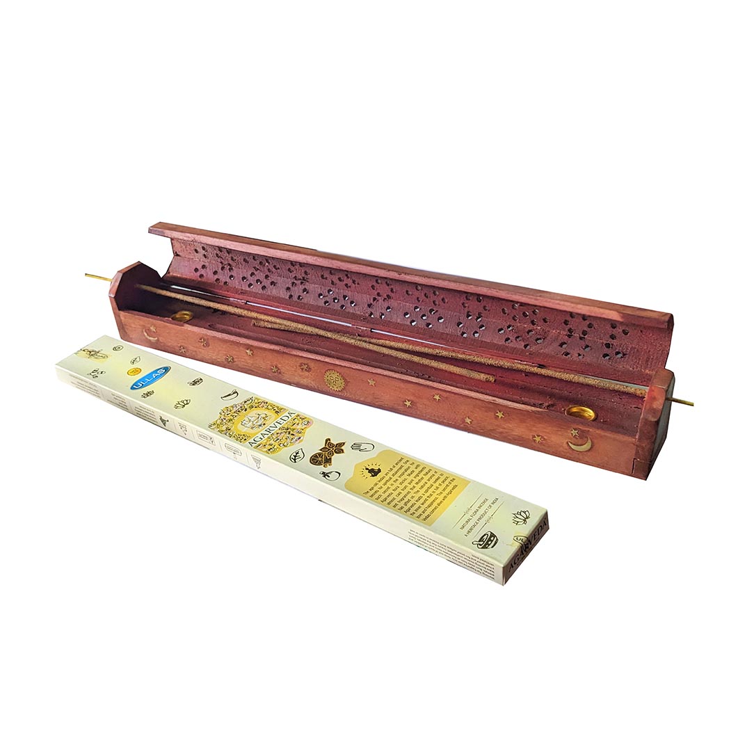 Kit Jumbo - Porta incienso Baul 45cm + 1 cajita de agarveda 3 Kit Jumbo - Porta incienso Baul 45cm + 1 cajita de agarveda - Imagen 3