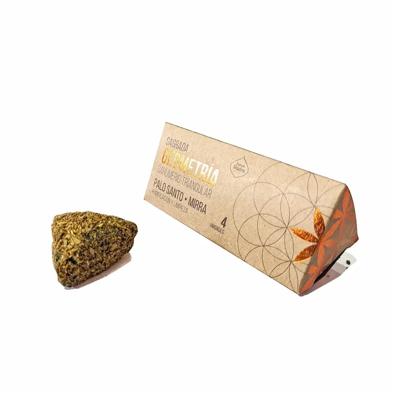 Sahumerio Triangular Palo Santo Mirra Sagrada Madre 1 Sahumerio Triangular Palo Santo Mirra Sagrada Madre