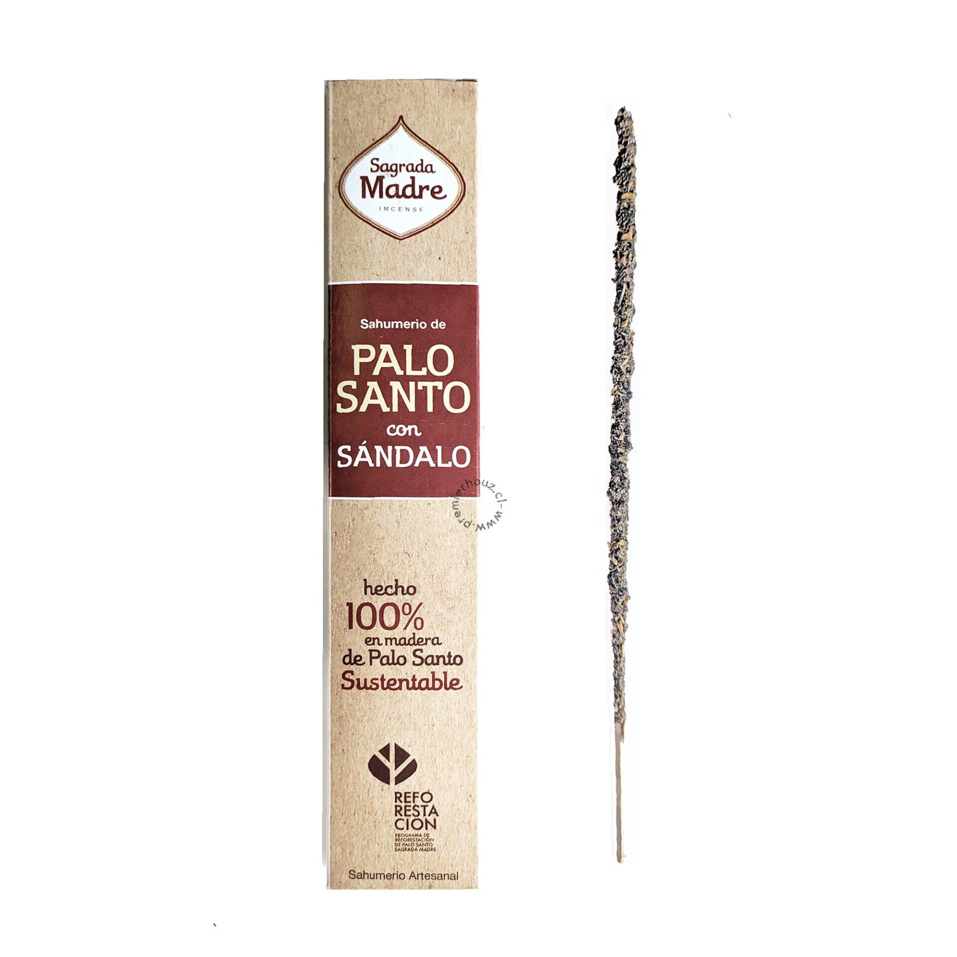 Incienso Palo Santo con Sándalo Sagrada Madre 1 Incienso Palo Santo con Sándalo Sagrada Madre