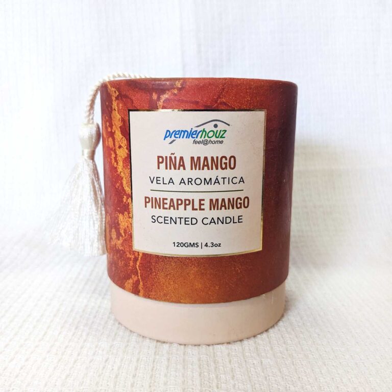 Vela Aromática Piña Mango 120 gramos (Con borla)