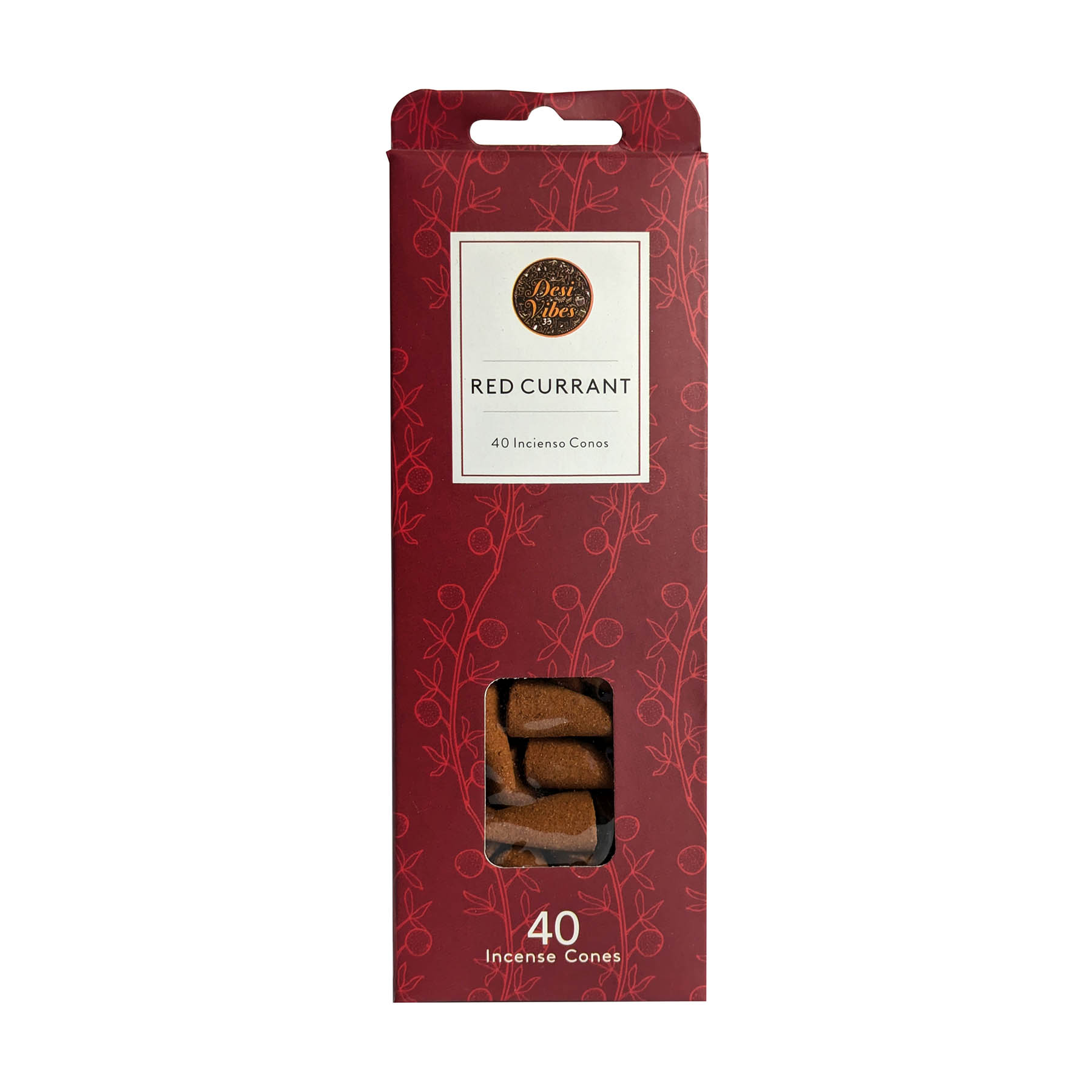 Incienso en cono Red Currant Desi Vibes 40 conos 1 Incienso en cono Red Currant Desi Vibes 40 conos