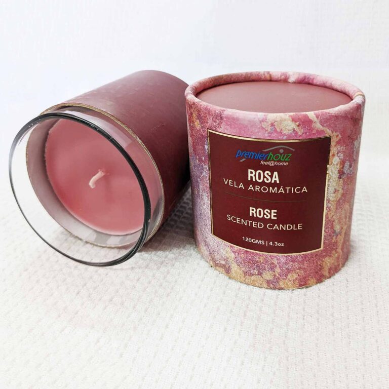 Vela Aromática Rosa 120 gramos (Sin borla) 4 Vela Aromática Rosa 120 gramos (Sin borla)