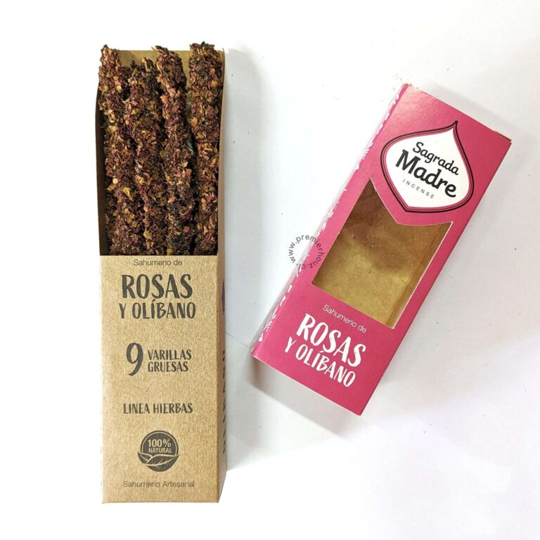 Incienso Hierbas Rosa y Olíbano Sagrada Madre 4 Incienso Hierbas Rosa y Olíbano Sagrada Madre