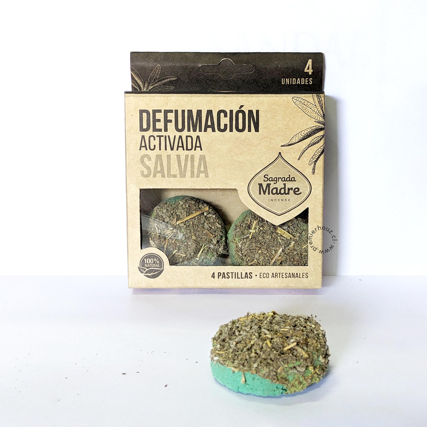 Pastilla Salvia Blanca x4 Sagrada Madre 1 Pastilla Salvia Blanca x4 Sagrada Madre