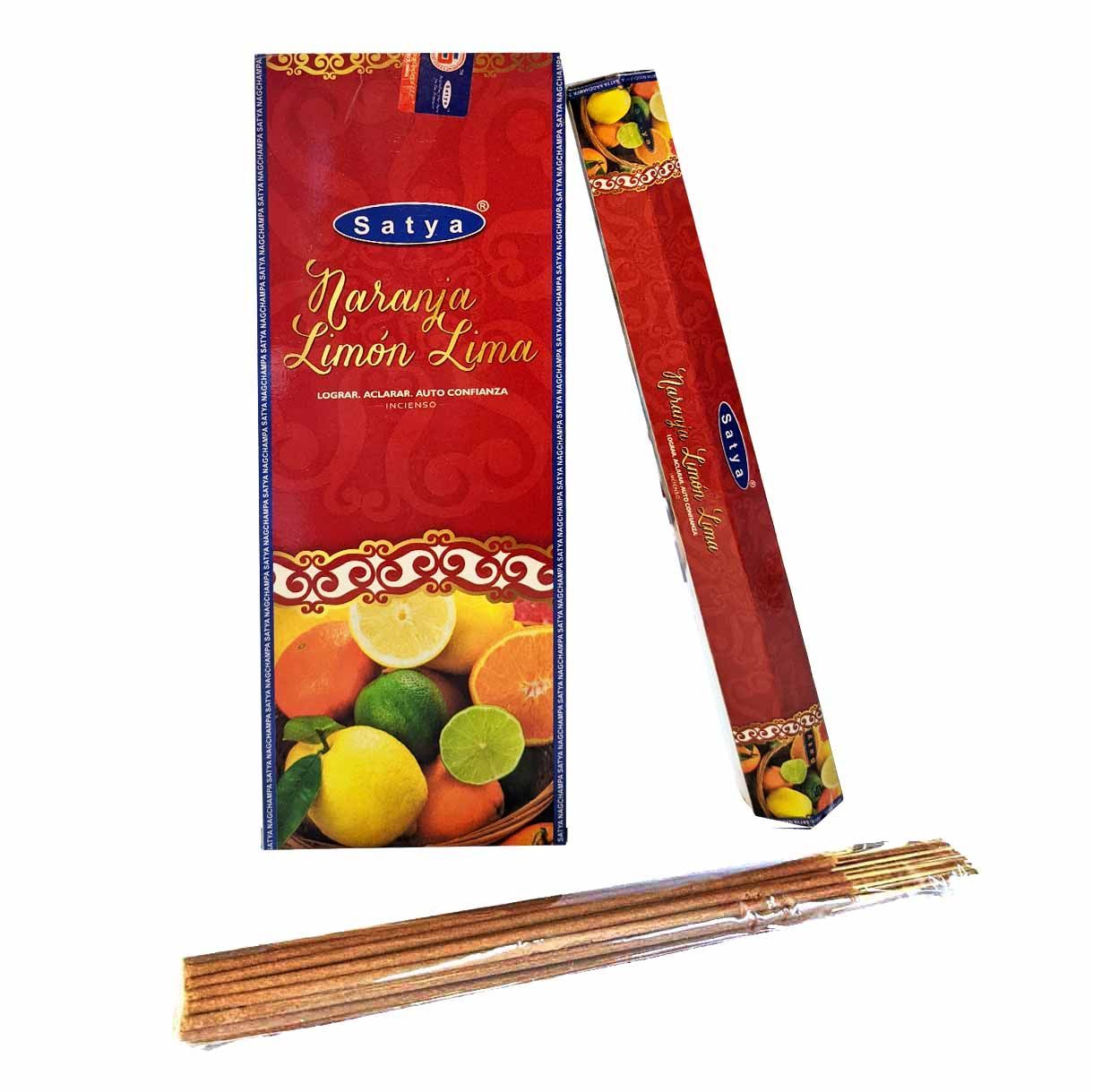 Incienso Naranja Limón Lima. Hexagonal Premium (Varita Blanca) 1 Incienso Naranja Limón Lima. Hexagonal Premium (Varita Blanca)
