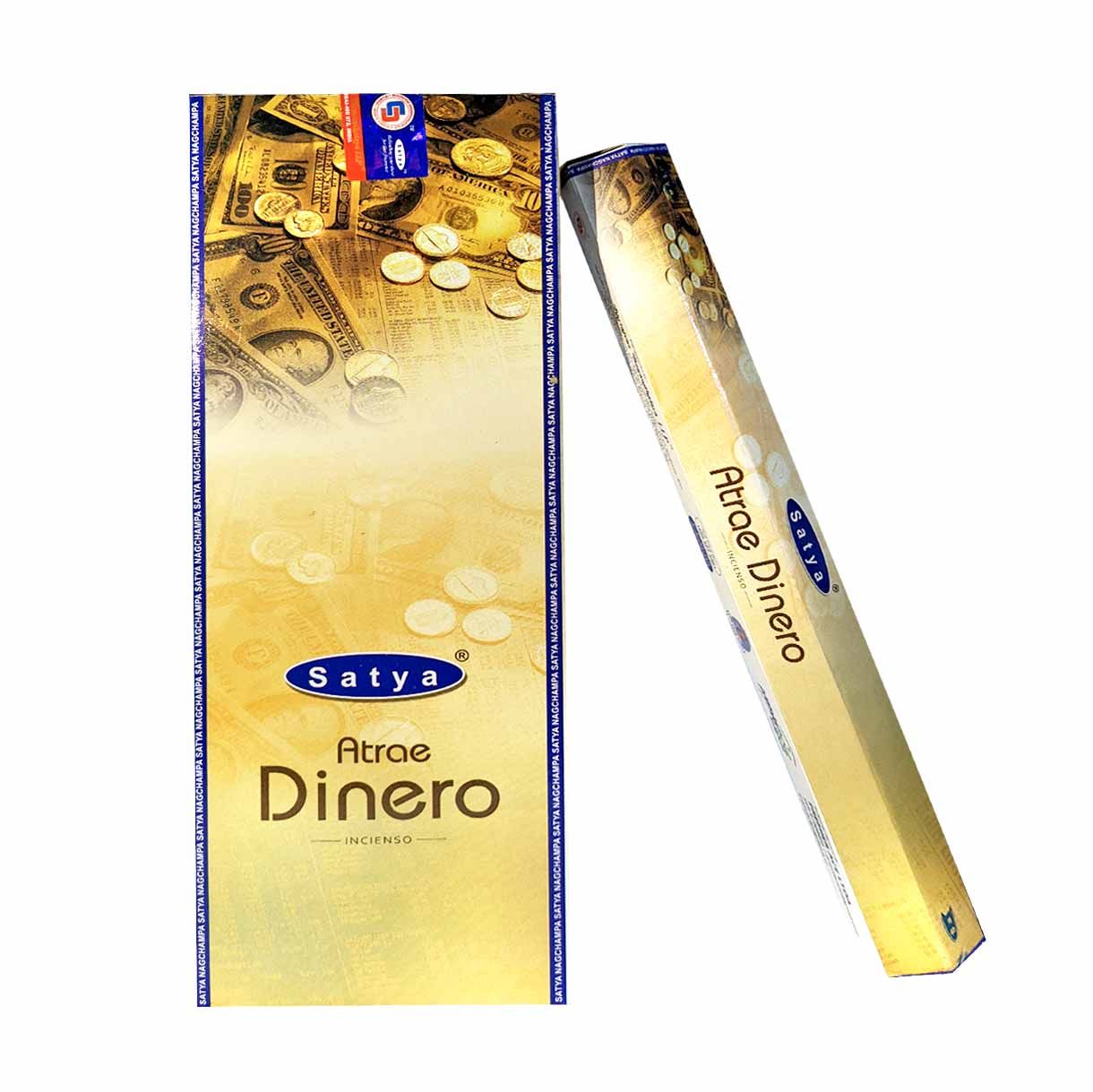Incienso de Atrae Dinero SATYA Premium (Varita Blanca) 2 Incienso de Atrae Dinero SATYA Premium (Varita Blanca) - Imagen 2