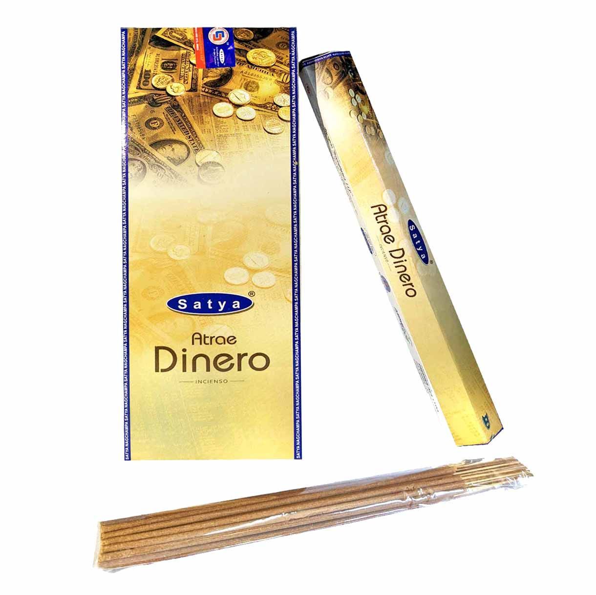 Incienso de Atrae Dinero SATYA Premium (Varita Blanca) 1 Incienso de Atrae Dinero SATYA Premium (Varita Blanca)