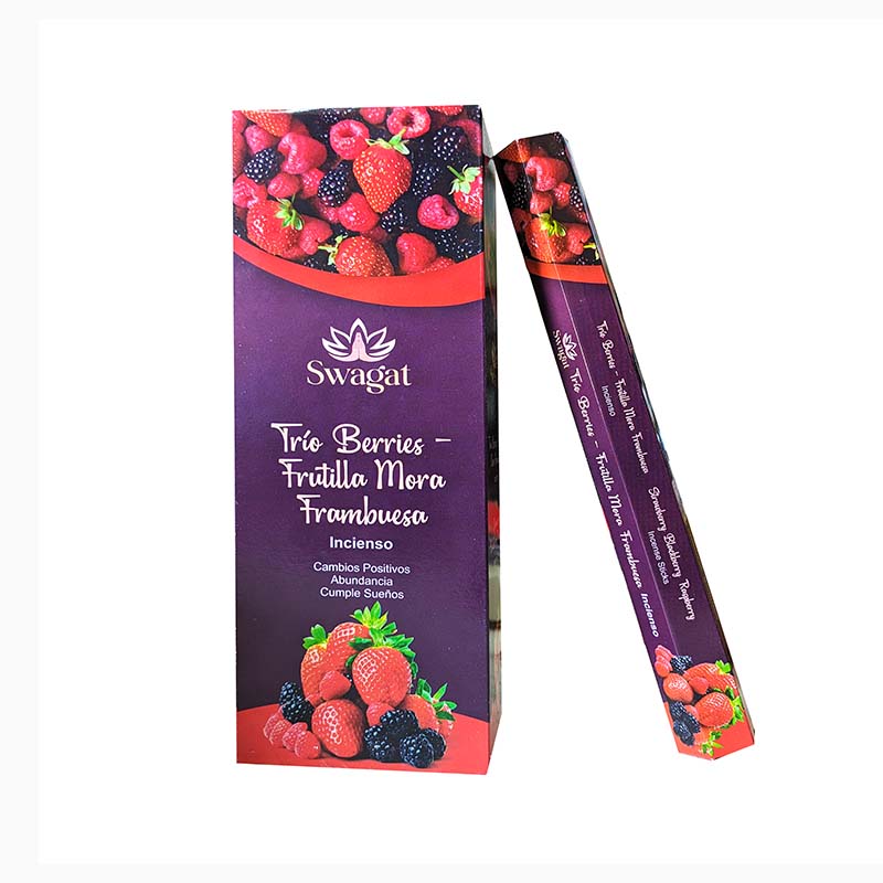 Incienso Trio Berries hexagonal Swagat 1 Incienso Trio Berries hexagonal Swagat