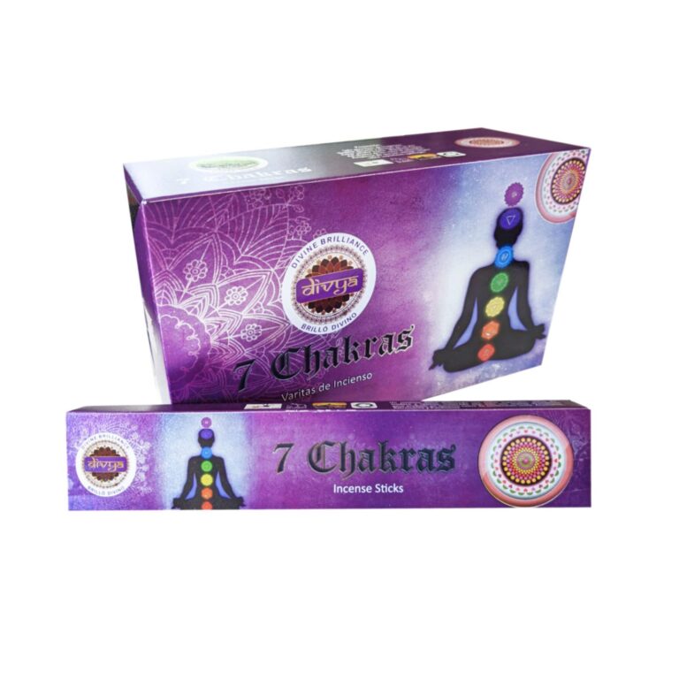 Incienso de 7 Chakras linea Divya 3 Incienso de 7 Chakras linea Divya