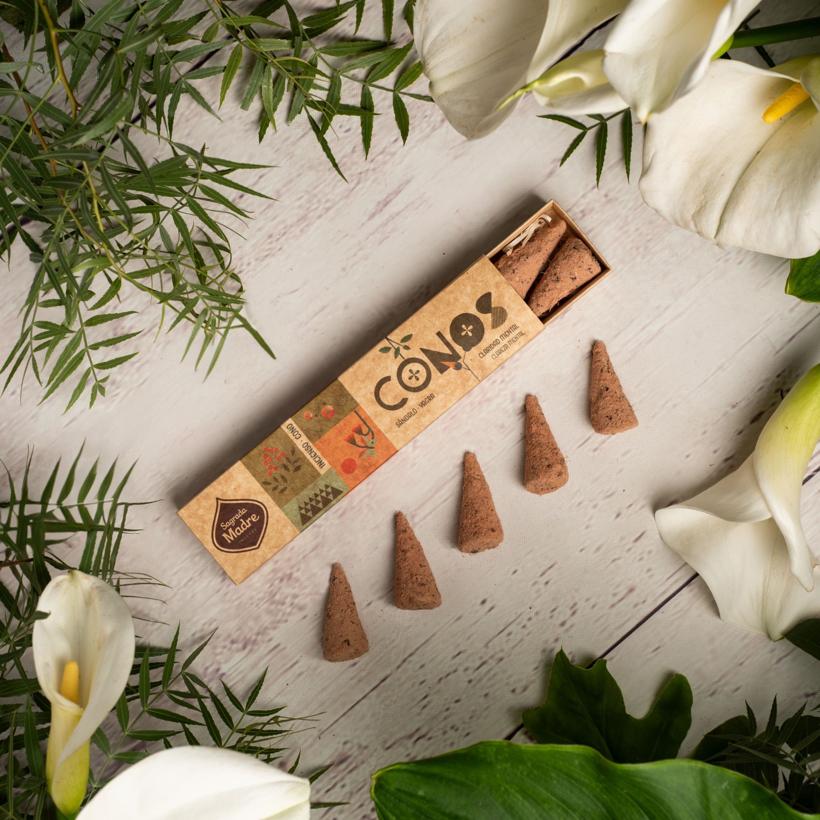 Incienso en Cono Jumbo Sándalo Yagra Sagrada Madre 2 Incienso en Cono Jumbo Sándalo Yagra Sagrada Madre - Imagen 2