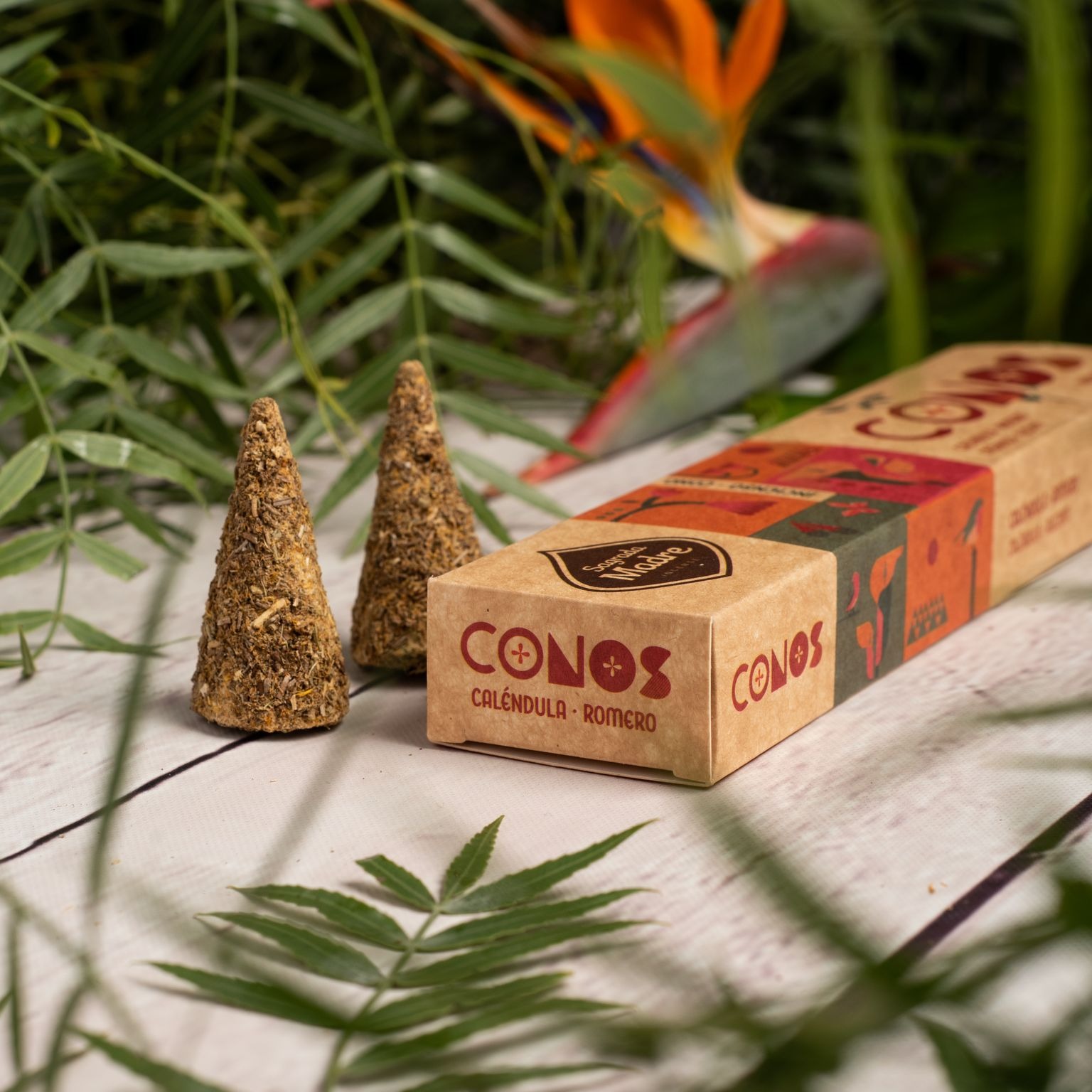 Incienso en Cono Jumbo Caléndula Romero Sagrada Madre 1 Incienso en Cono Jumbo Caléndula Romero Sagrada Madre