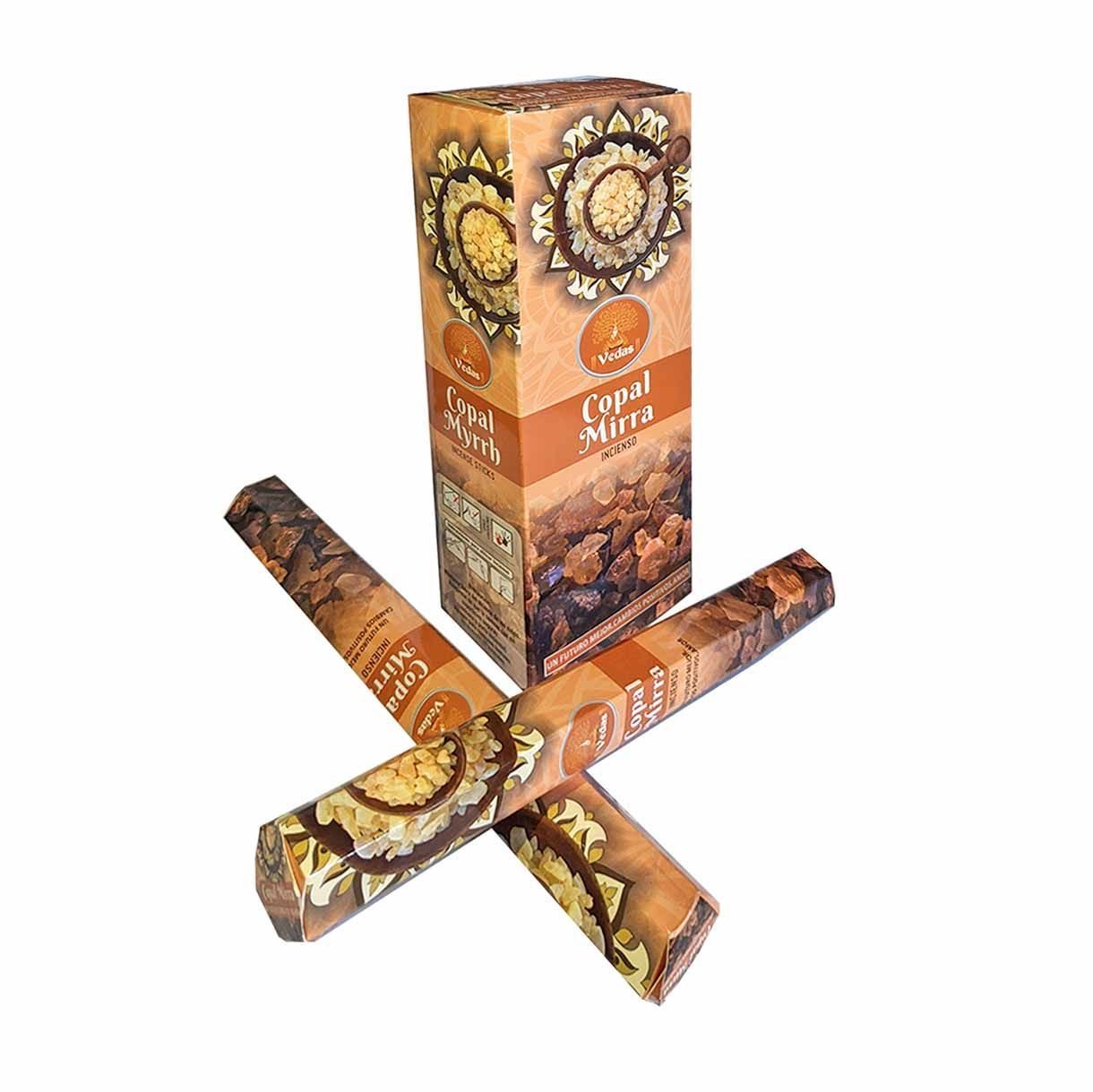 Incienso Copal Mirra Hex VEDAS 2 Incienso Copal Mirra Hex VEDAS - Imagen 2