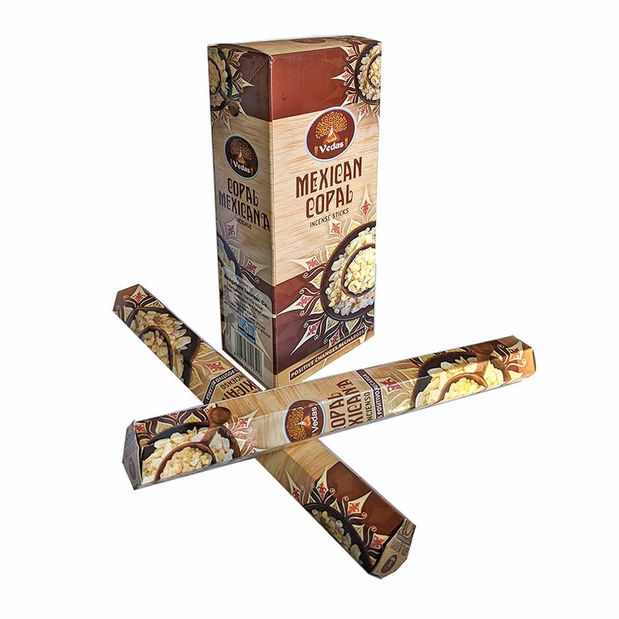 Incienso Copal Mexicano Hex VEDAS 2 Incienso Copal Mexicano Hex VEDAS - Imagen 2