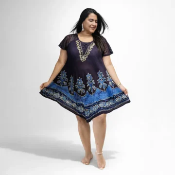 Inicio 7 Vestido hindu azul