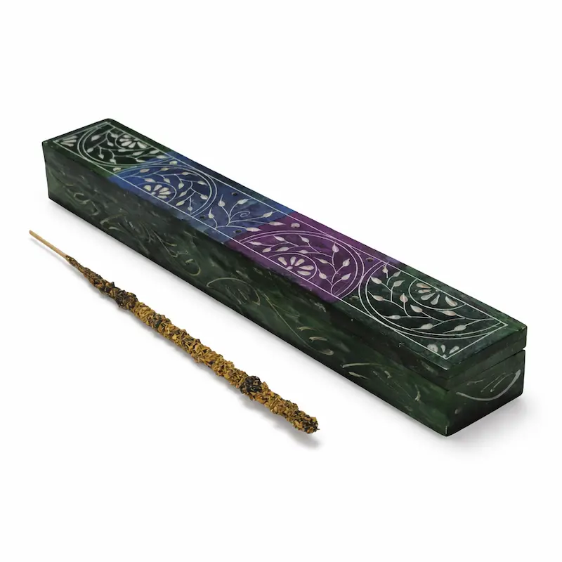 Baul Porta Incienso en piedra esteatita