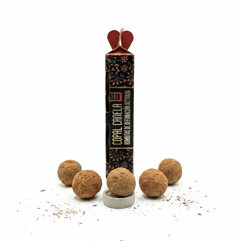 Bombitas de defumación Copal Canela marca Desi Vibes