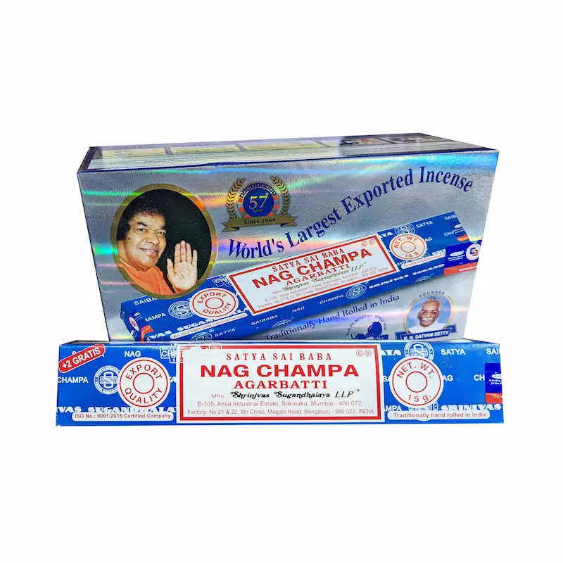 Incienso Nag Champa Azul Clásico 12 cajitas
