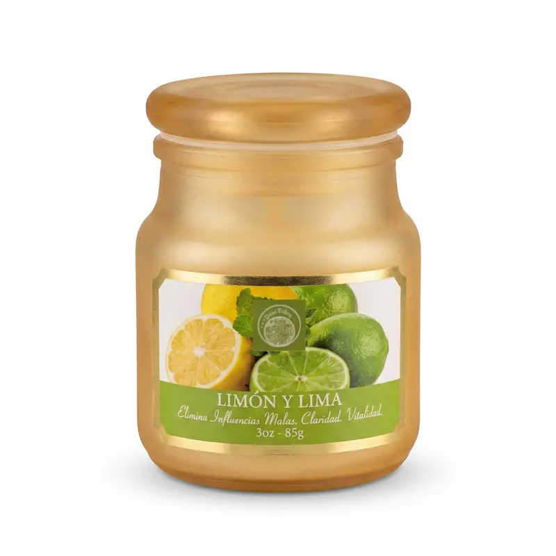 Vela Aromática Limón y Lima 85g – Frescura, Claridad y Vitalidad