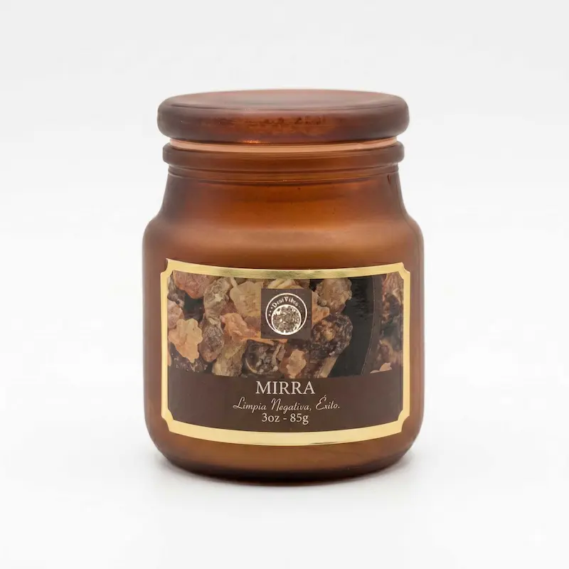 Vela Aromática Mirra 85g – Limpieza Energética y Protección