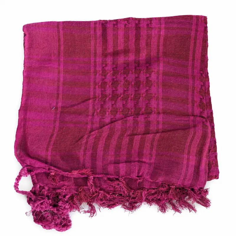 Pañuelo Palestino bufanda shemagh Fucsia