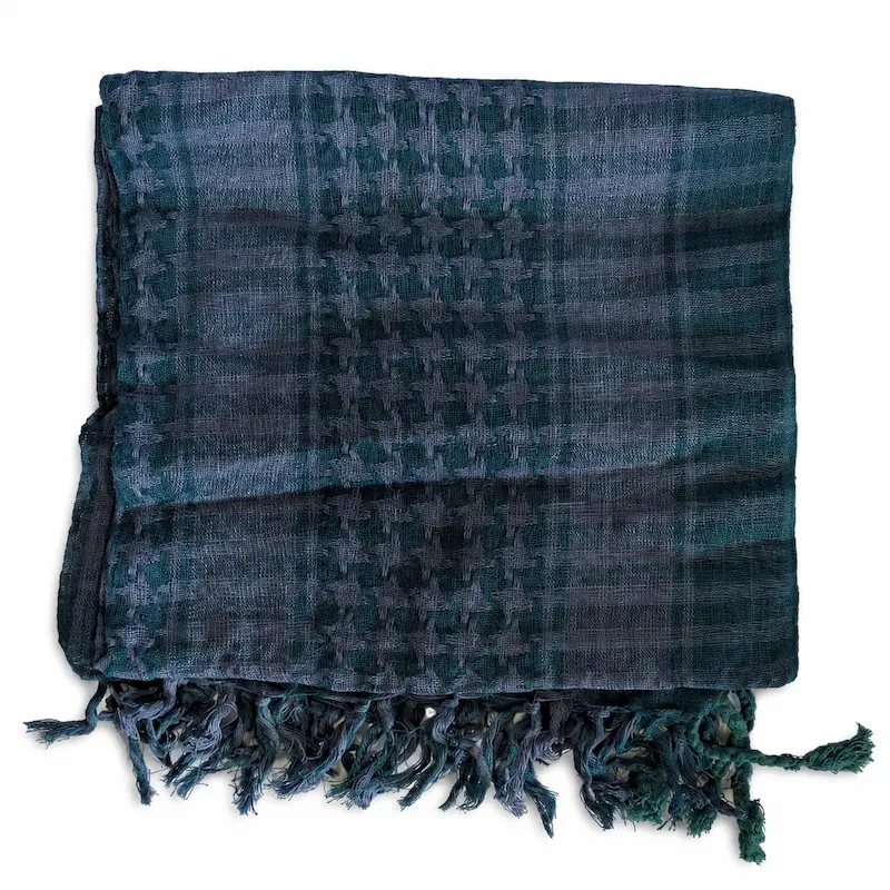 Pañuelo Palestino bufanda shemagh Gris Verde