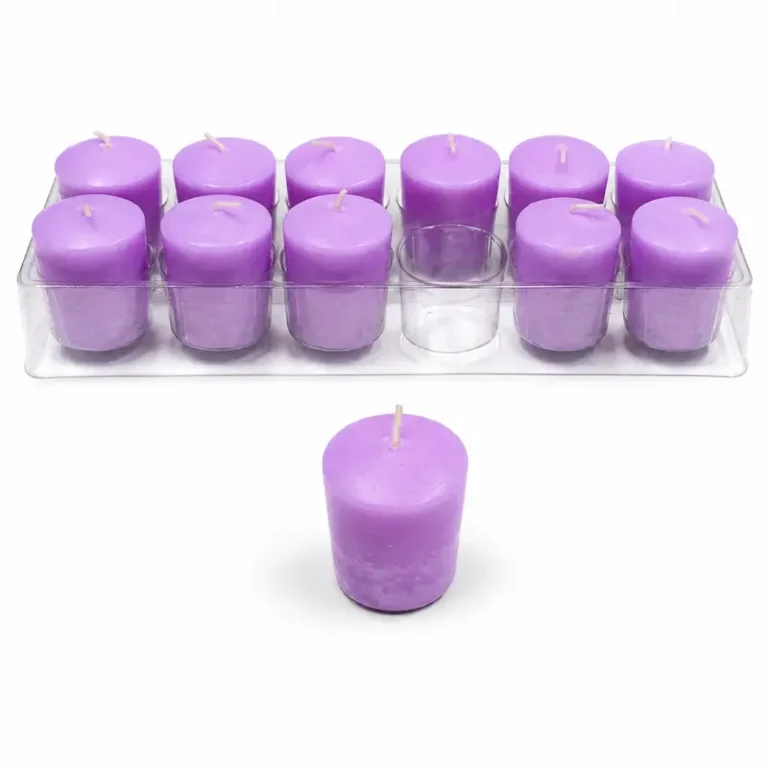Cirios Aromáticos Chicos Pack 12 Unidades aroma Lavanda Francesa 3 Cirios Aromáticos Chicos Pack 12 Unidades aroma Lavanda Francesa