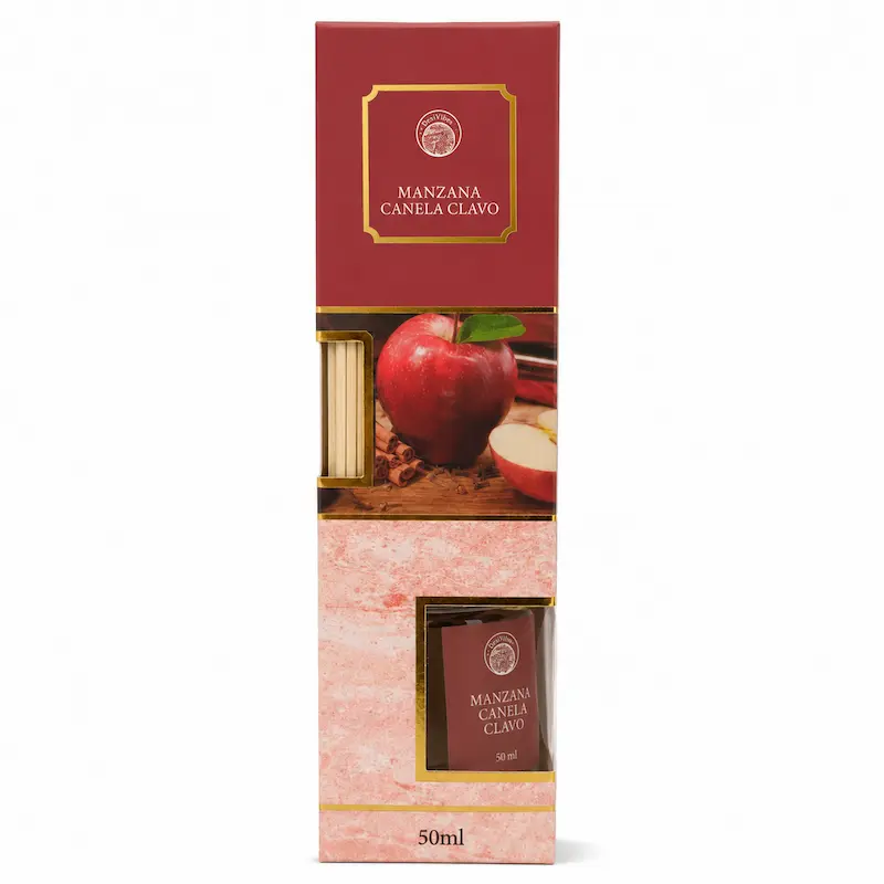 Difusor de Varillas Manzana Canela Clavo 50ml Desi Vibes