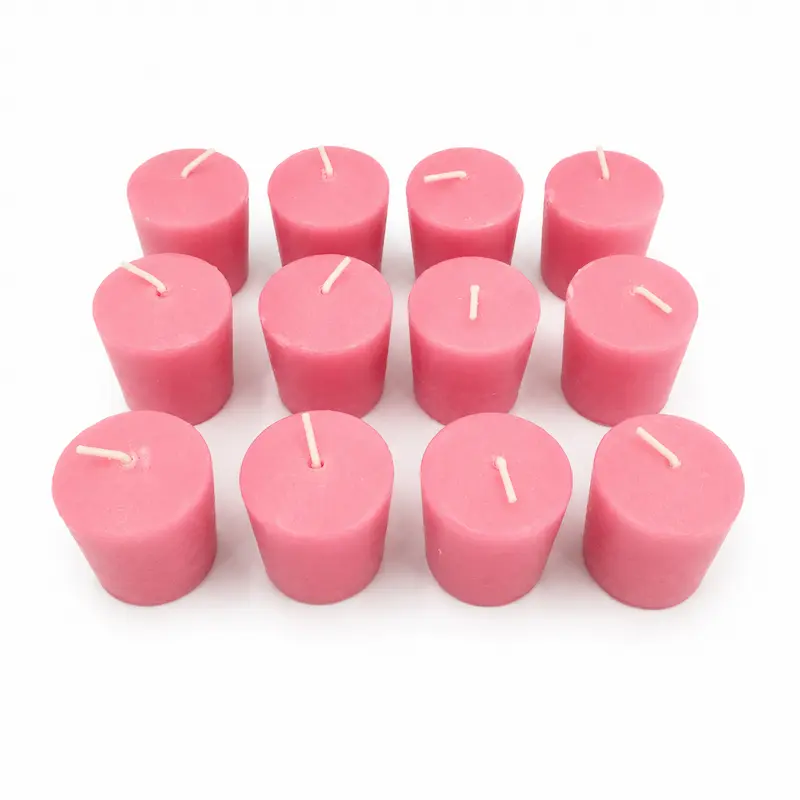 Cirios Aromáticos Chicos Pack 12 Unidades aroma Frutilla Champagne