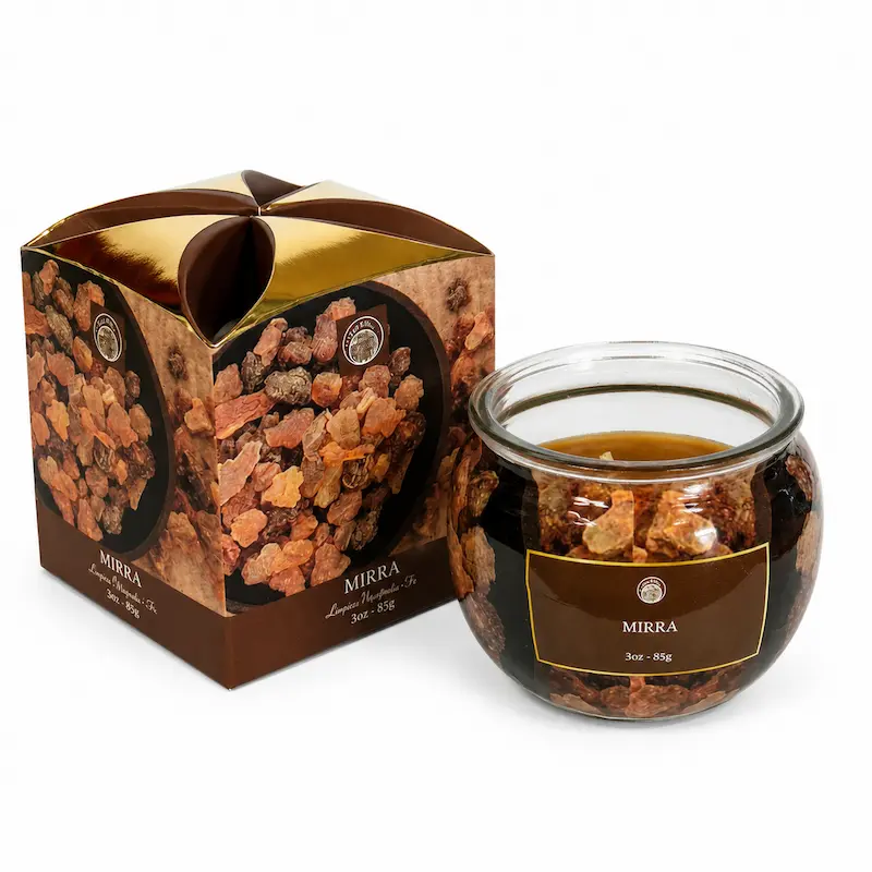 Vela Aromática Mirra Desi Vibes 85g Aroma Resinoso y Espiritual