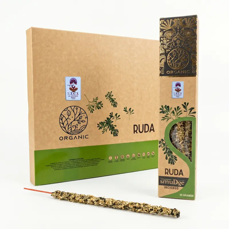 Incienso Organico de Ruda 12 cajitas 25g SAGA