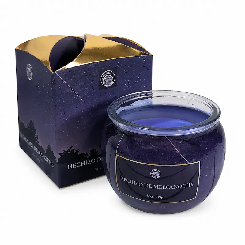 Vela Aromática Hechizo de Medianoche Desi Vibes 85g Aroma Misterioso y Sofisticado