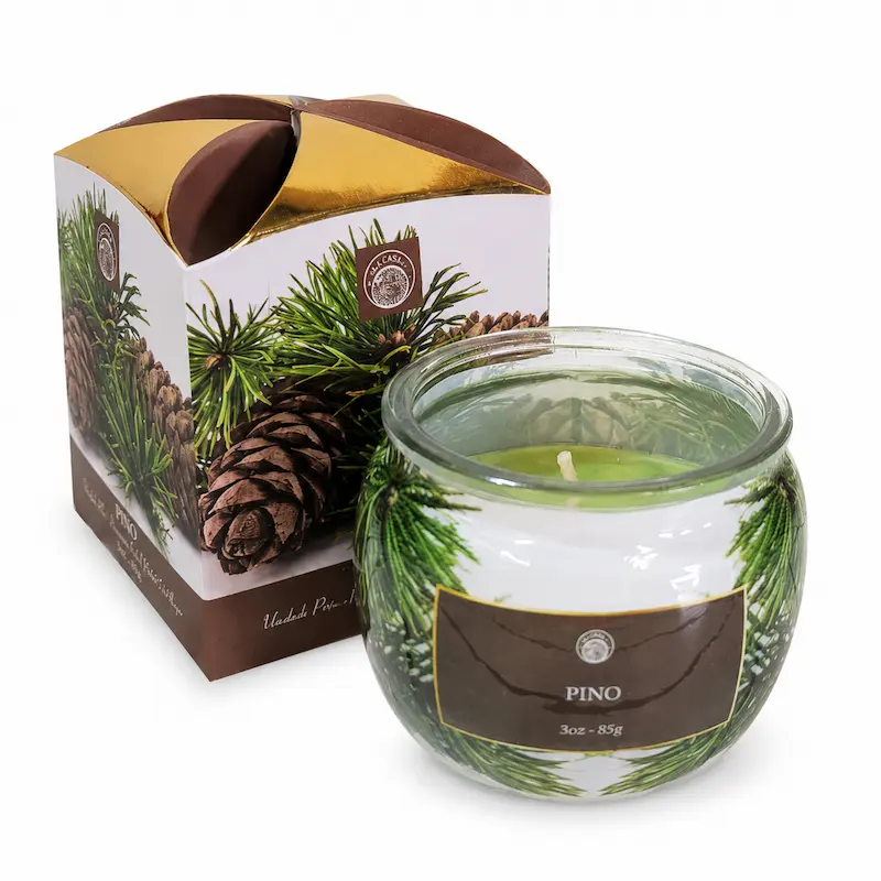 Vela Aromática Pino Desi Vibes 85g Aroma Aroma Fresco y Natural