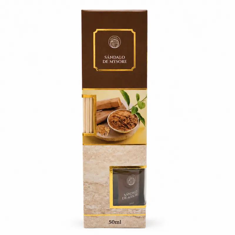 Difusor de Varillas Sándalo de Mysore 50ml Desi Vibes