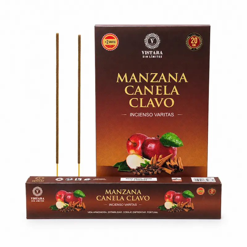 Incienso Manzana Canela Clavo Linea Vistara